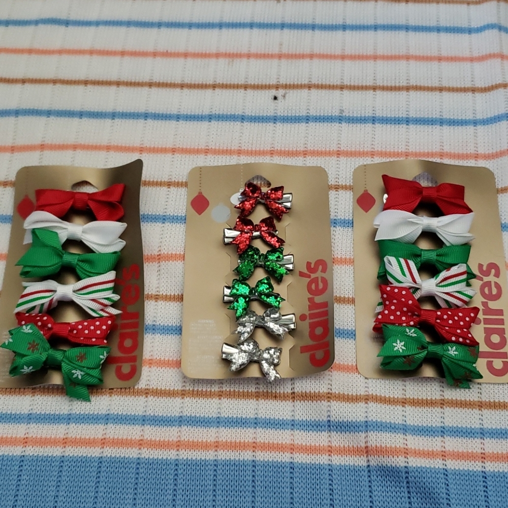 Christmas hair bows